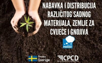 Nabavka i distribucija različitog sadnog materijala, zemlje za cvijeće i gnojiva za 10 škola u BiH podijeljenih u 3 LOTa