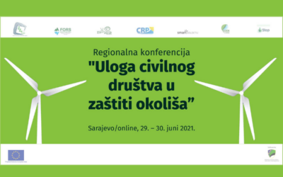 Menadžerica projekta Cvjetković predstavit će projekat “Misli o prirodi!” na regionalnoj konferenciji o ulozi civilnog društva u zaštiti okoliša